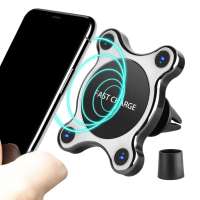 2019 New Arrival 10W Fast Qi Wireless Charger Car Air Vent Mount Holder For iphone For  Android Universal Charging Wireless